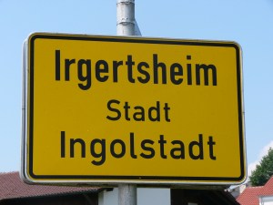 Ortstafel von Irgertsheim