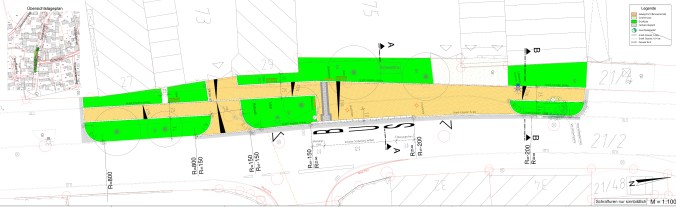 Vorentwurf: Umgestaltung der Dorfmitte Irgertsheim (Quelle: Tiefbauamt der Stadt Ingolstadt)