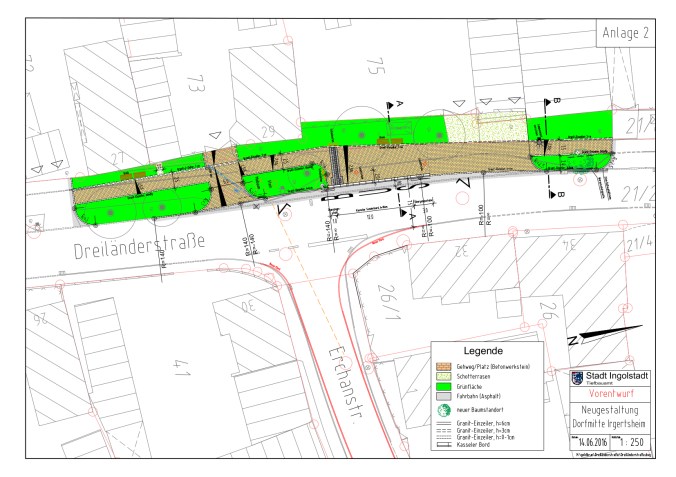 Die neue Irgertsheimer Dorfmitte (Plan: Stadt Ingolstadt)